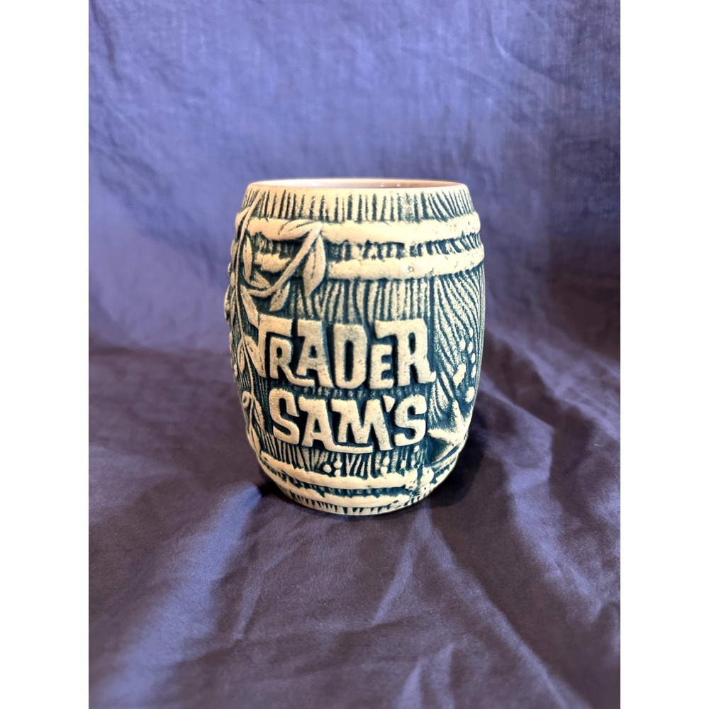Disney Trader Sam's 4th Edition Rum Barrel Tiki Bar Mug‎ Cup Beer Cocktail NEW